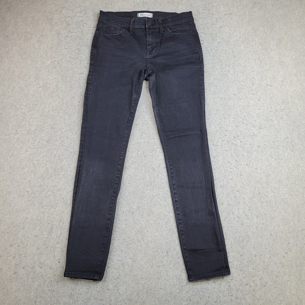 Madewell Skinny Skinny Jeans Womens‎ 28 Black Stretch Mid Rise 28x28